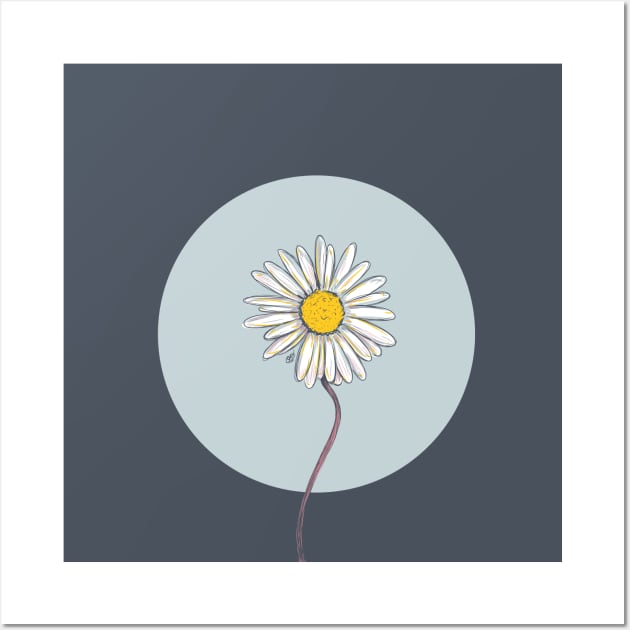 Daisy flower Wall Art by viovi